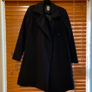 GAP Wool black winter coat size LG Gently Loved